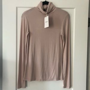 NWT Theory Powder Pink Turtleneck, Small/P